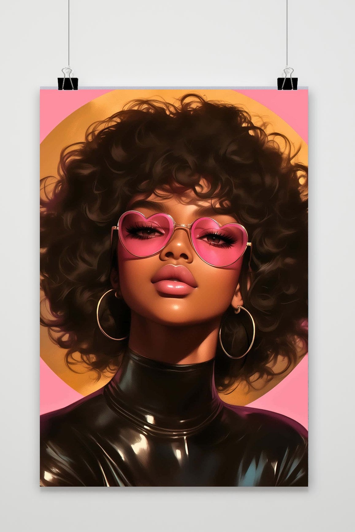 Affiche Sunglasses Heart de 25 Artstreet
