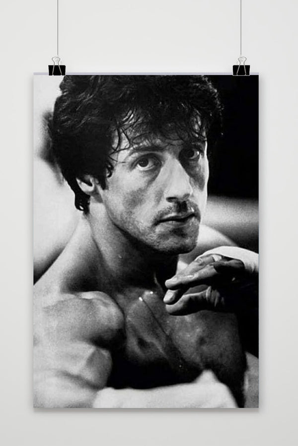 Sylvester Stallone Rocky Schwarz-Weiß Poster
