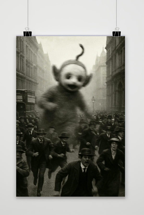 Póster Teletubby Giant Zwart-Wit