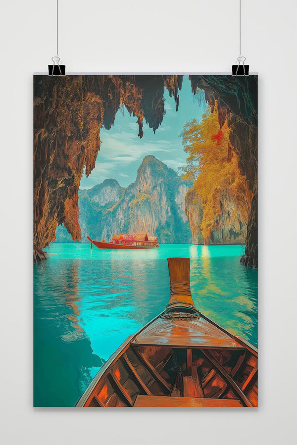 Thailand Boat Poster