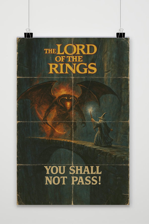 The Lord Of The Rings Art Quote Poster