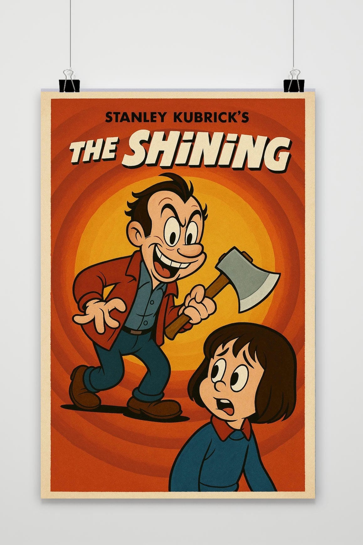 Affiche The Shining Cartoon de 25 Artstreet