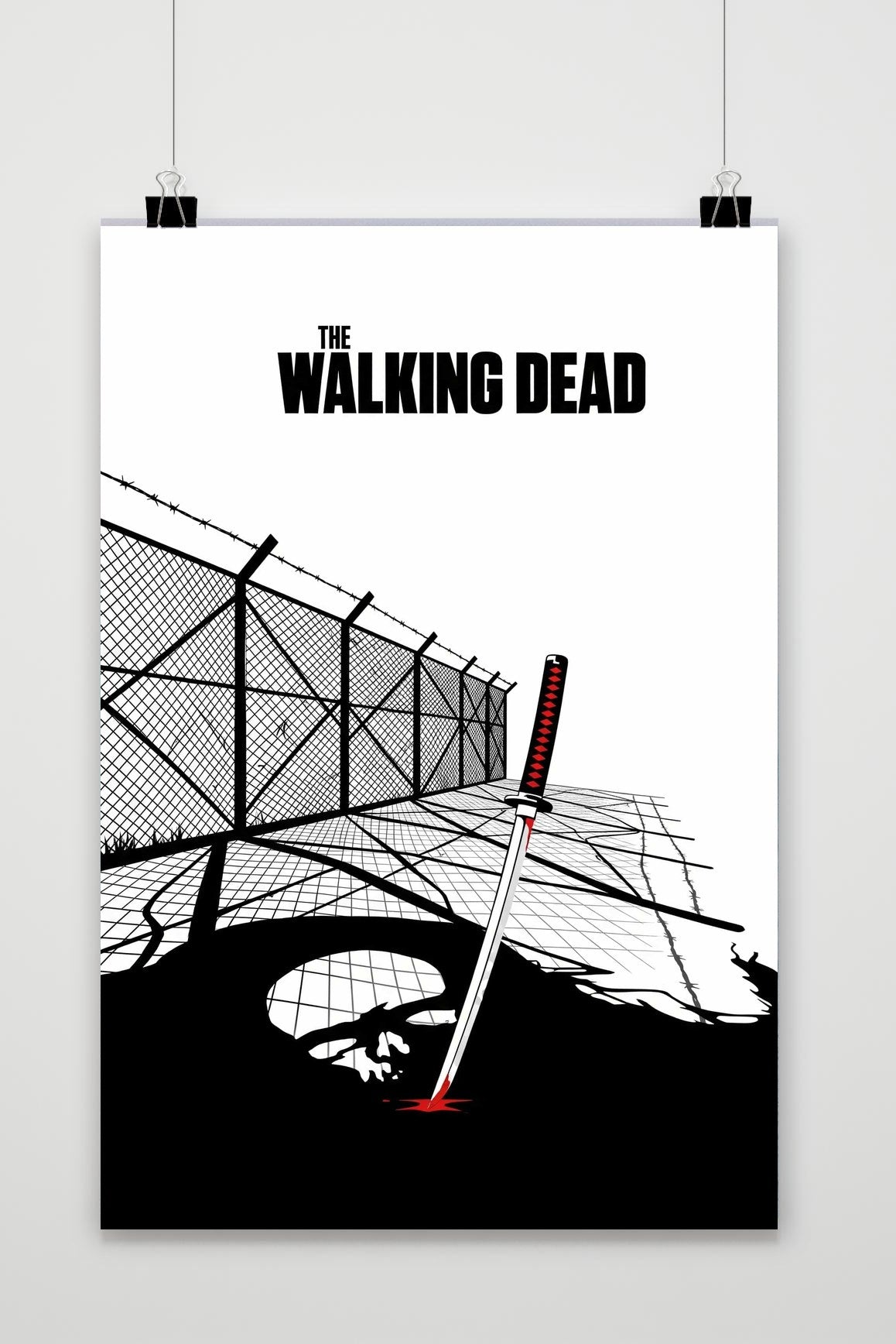 Affiche The Walking Dead Sword de 25 Artstreet