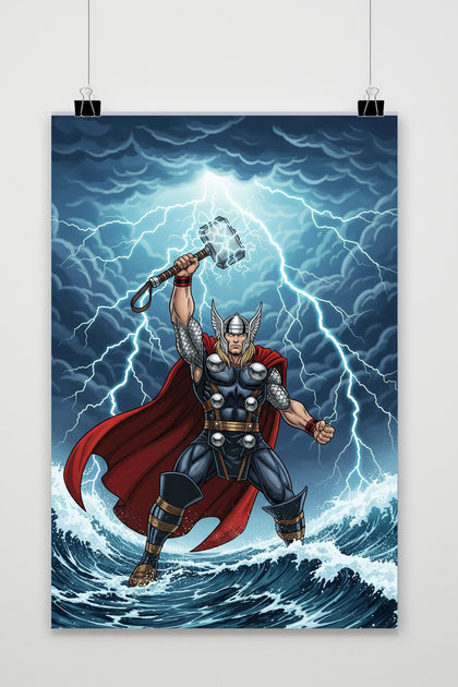 Thor Cartoon poster