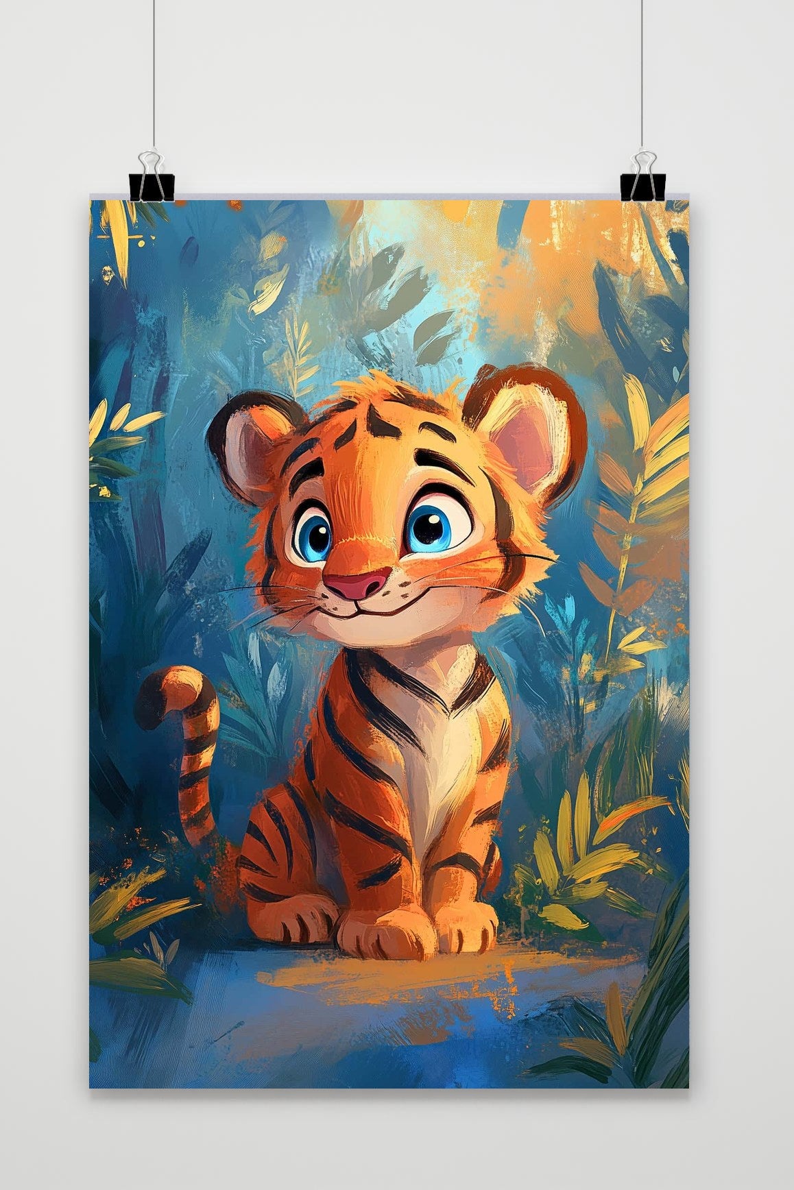 Póster Tiger Aquarel de 25 Artstreet
