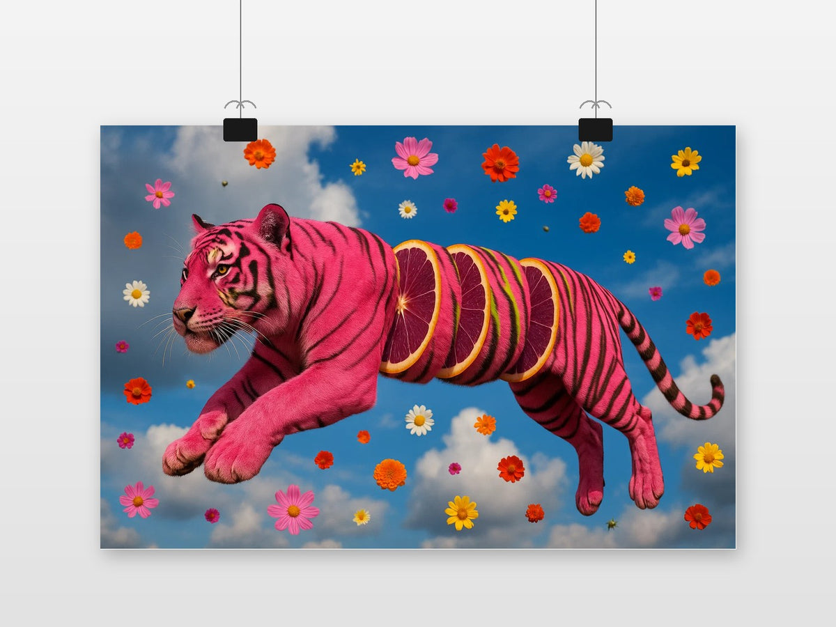 Tiger Fruit Surrealistic Poster von 25 Artstreet