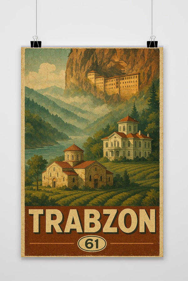 Póster Trabzon Turkey Vintage