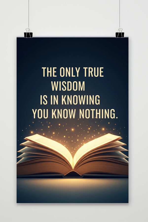 True Wisdom Quote poster