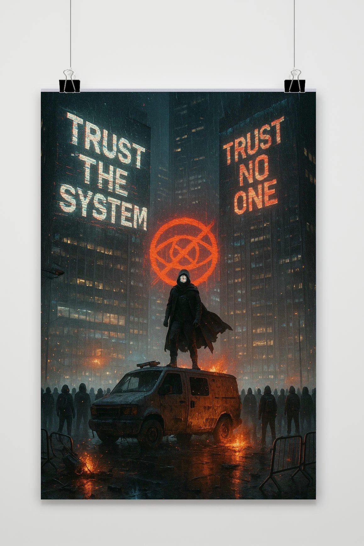 Affiche Trust No One City de 25 Artstreet