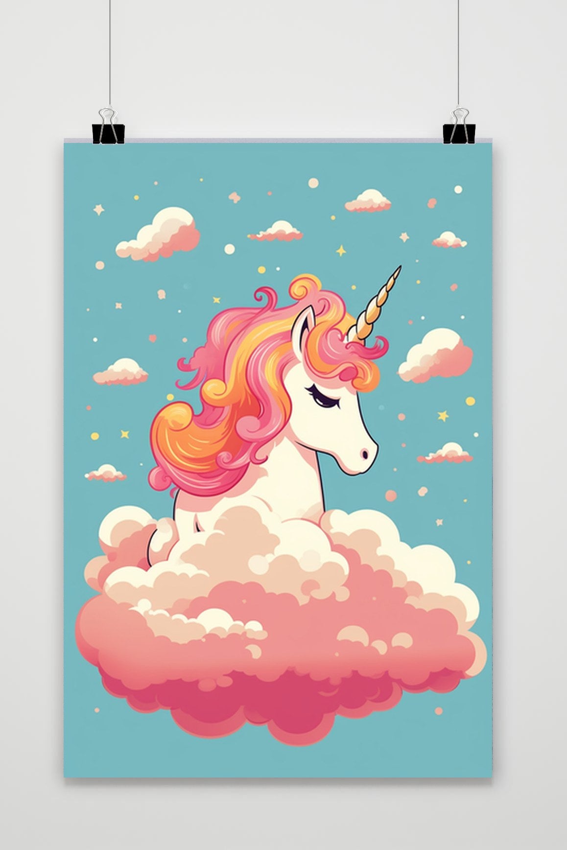 Affiche Unicorn drawing de 25 Artstreet