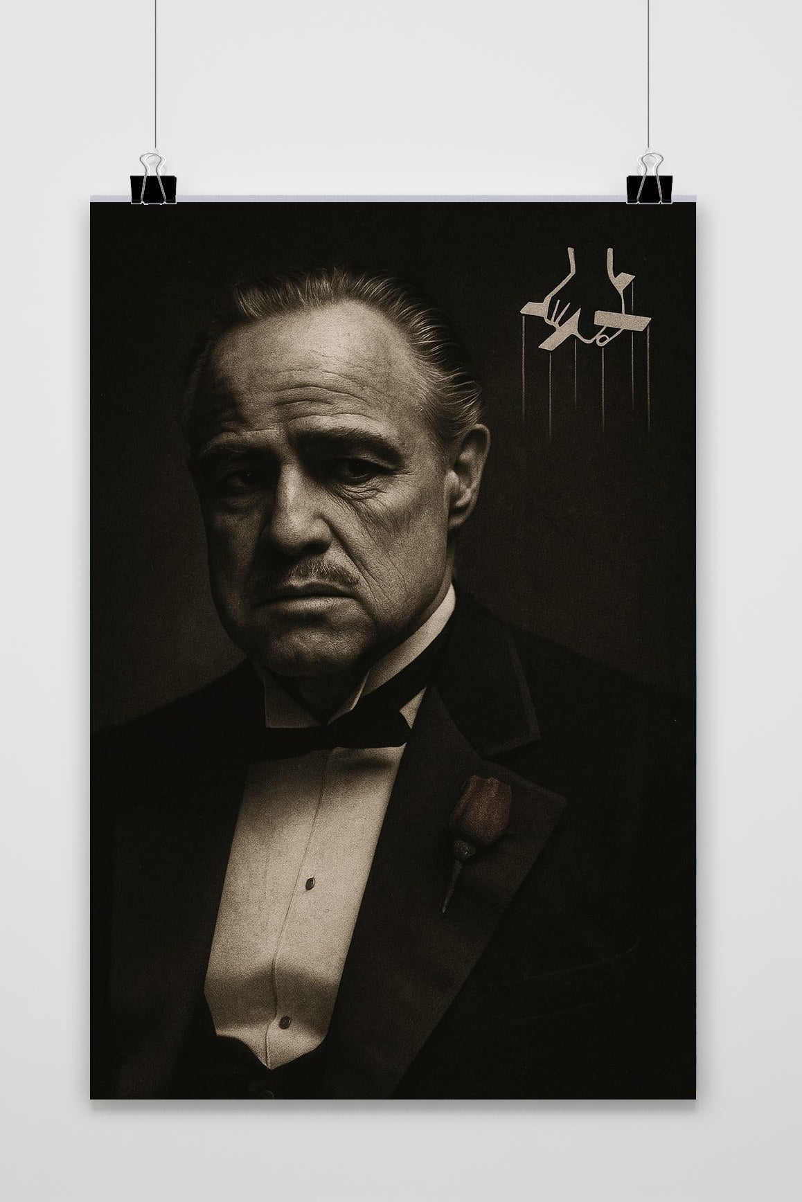 Vito Corleone The Godfather B&W poster van 25 Artstreet