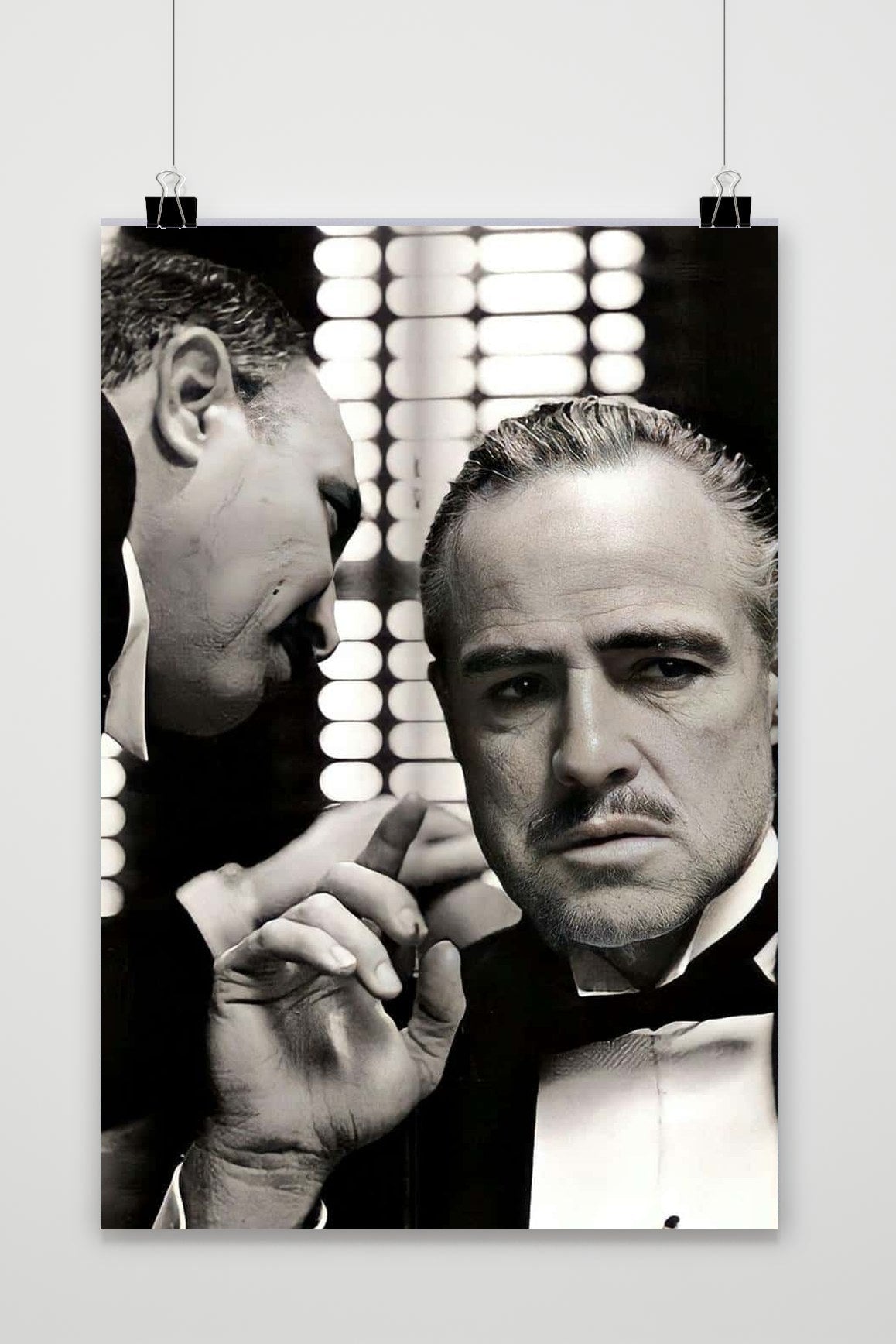 Póster Vito Corleone The Godfather Blanco y Negro de 25 Artstreet