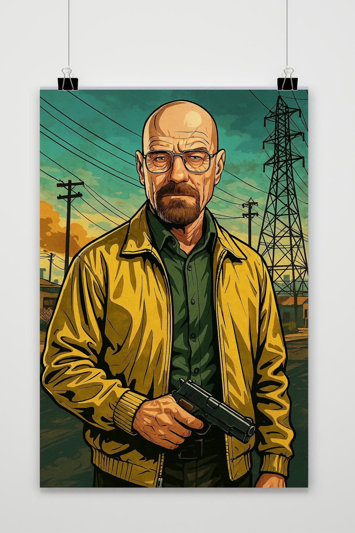 Affiche Walter White Breaking Bad de 25 Artstreet