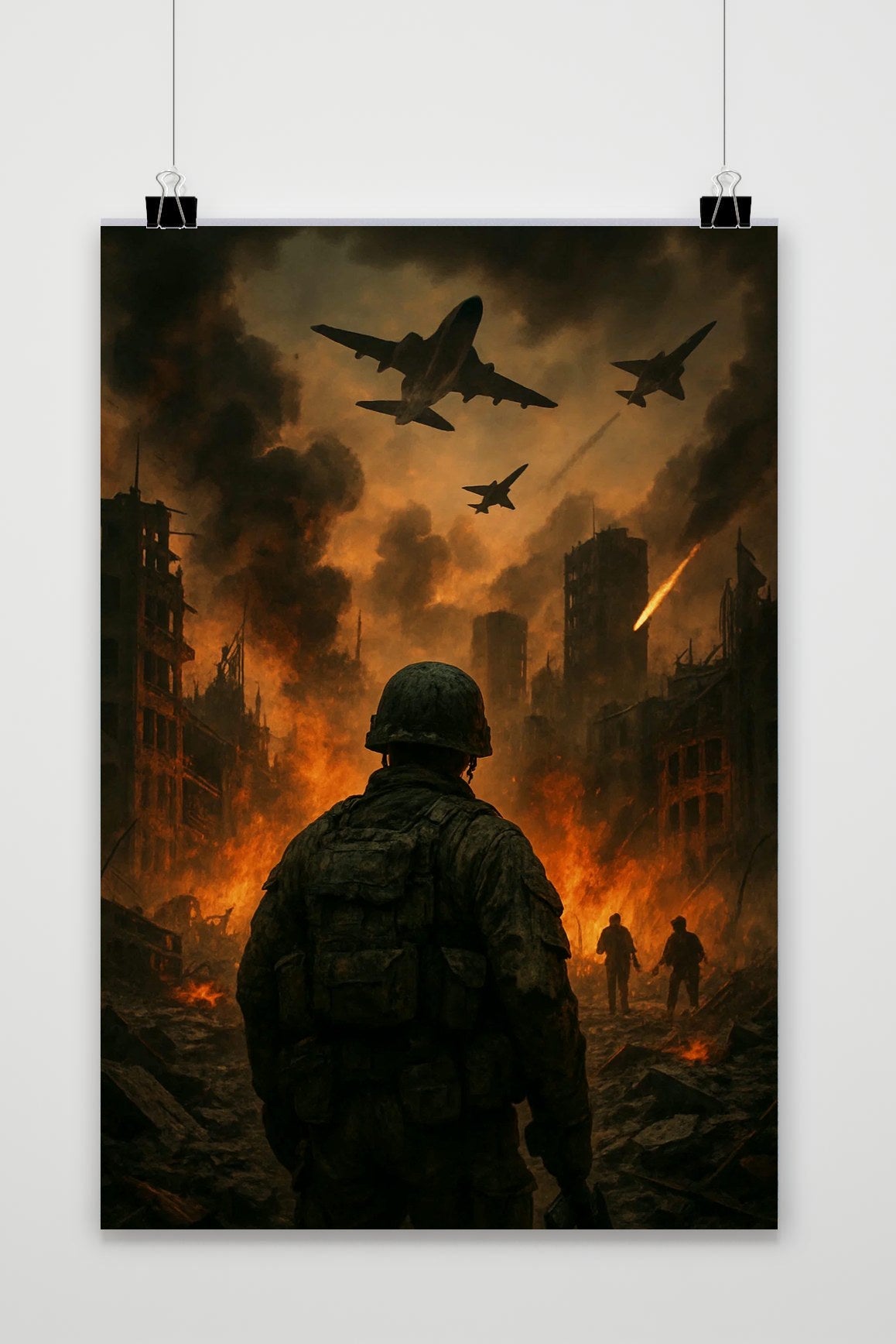 War Soldiers Jets poster van 25 Artstreet