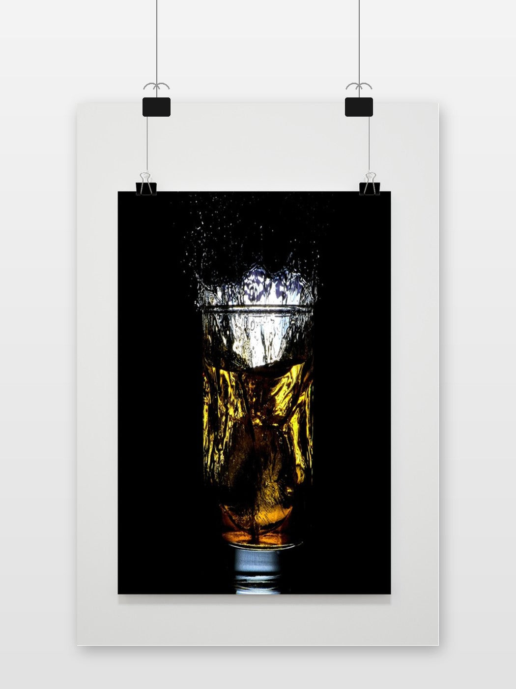 Whiskey Glas Splash Poster von 25 Artstreet