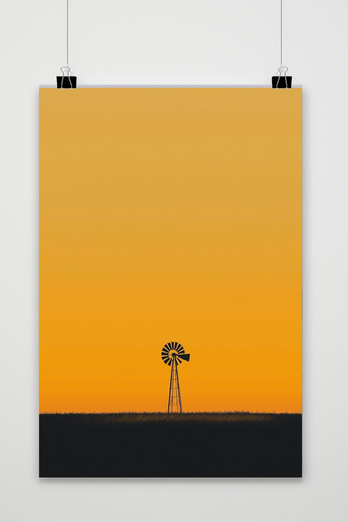 Windmill Minimalistic poster van 25 Artstreet