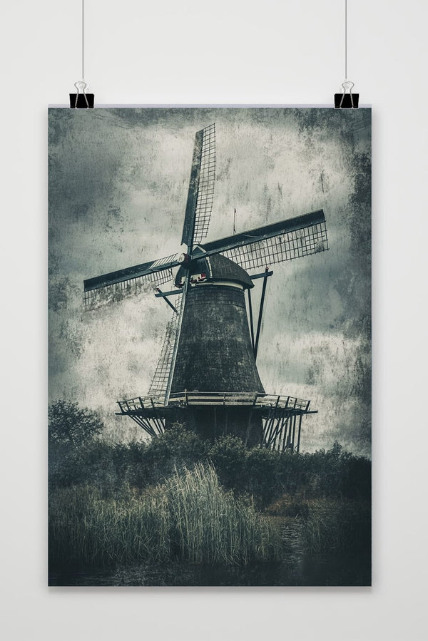Póster Windmill Vintage