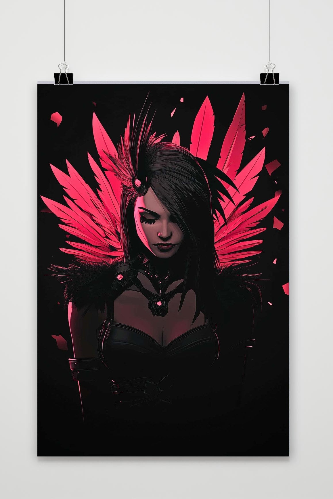 Woman Feather poster van 25 Artstreet