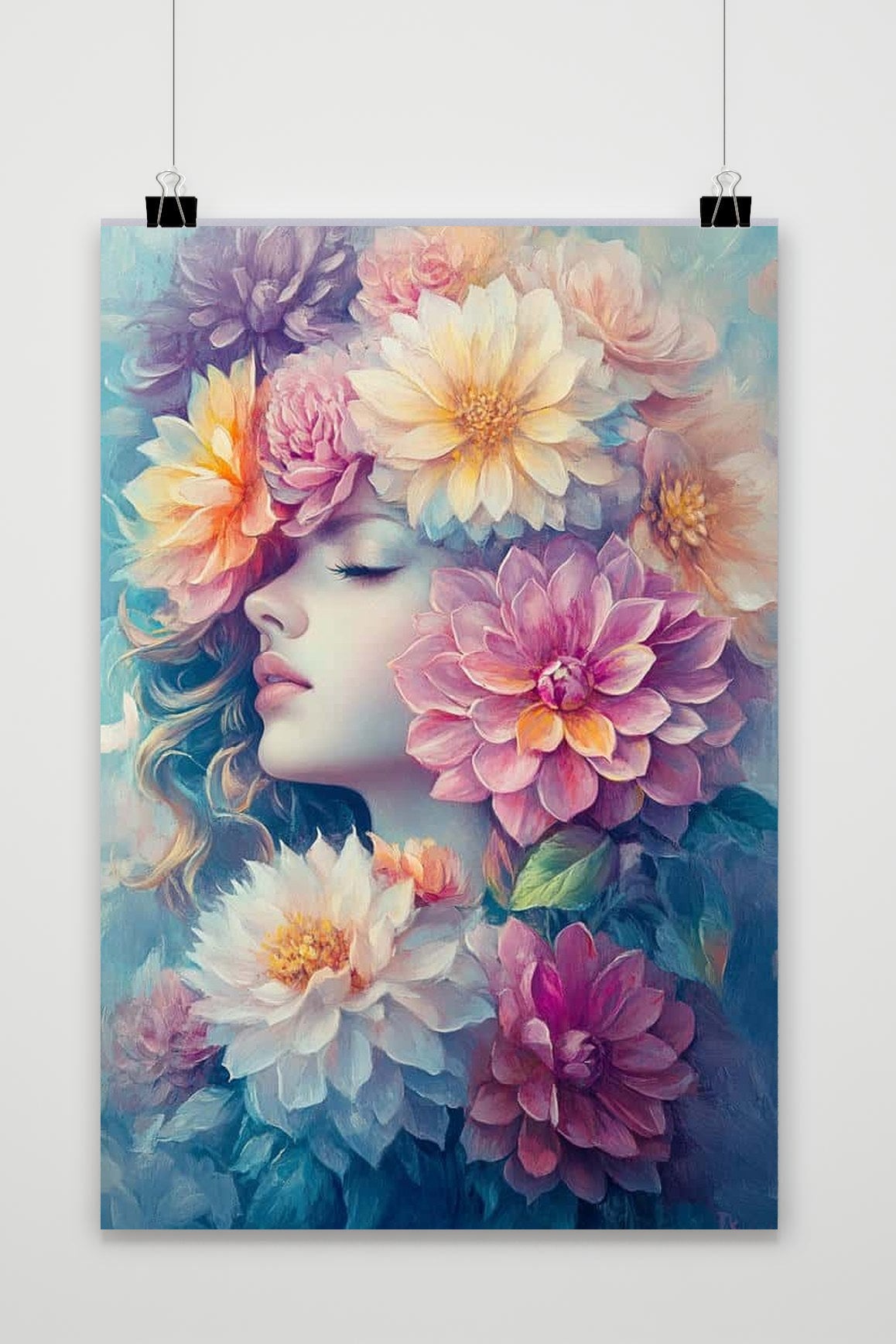 Affiche Woman Flowers de 25 Artstreet