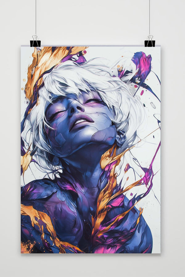 Woman Purple Poster