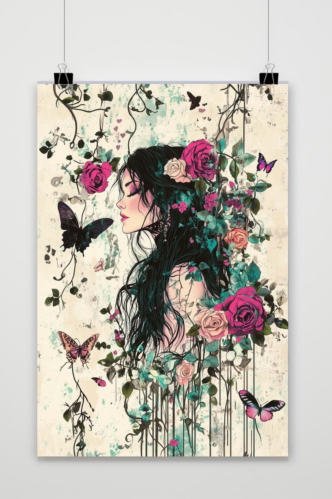 Woman Rose poster van 25 Artstreet