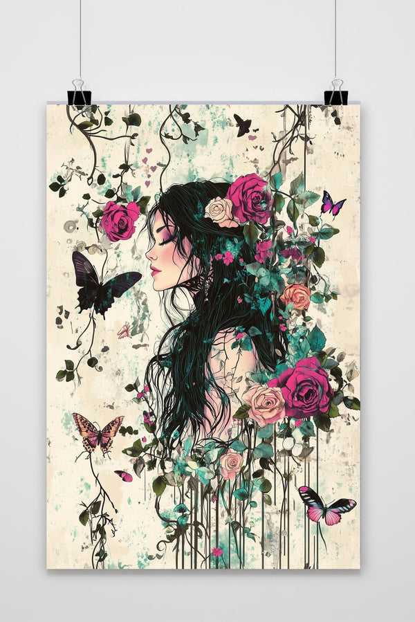 Affiche Woman Rose