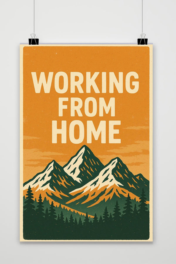 Póster Working From Home