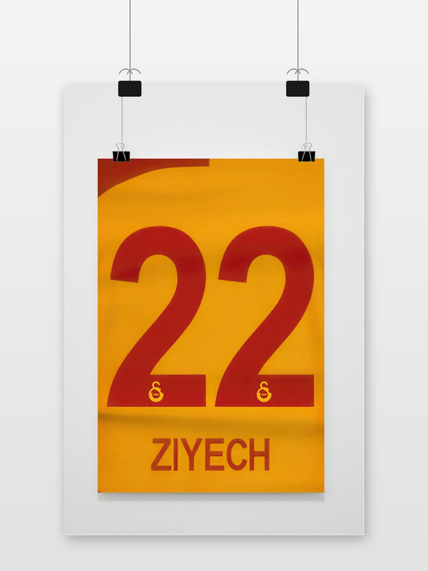 Ziyech Rugnummer poster