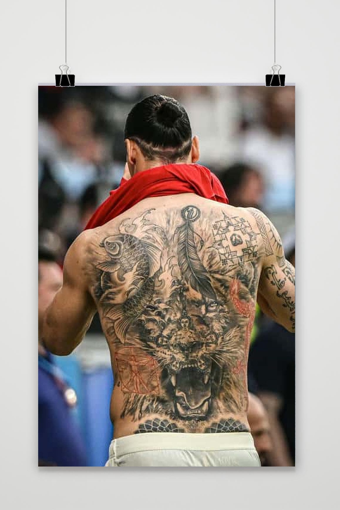 Zlatan Ibrahimović Tattoo poster van 25 Artstreet